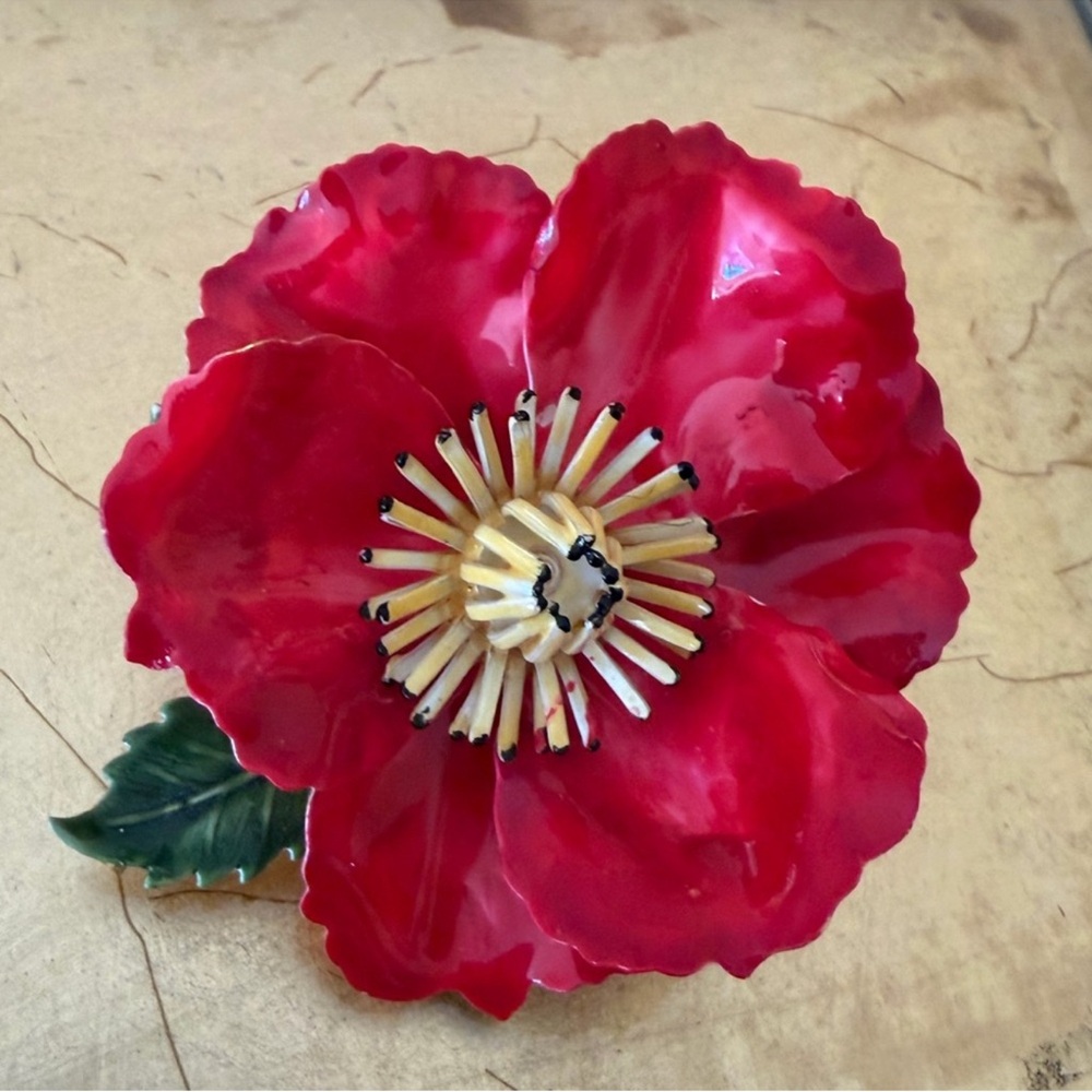 Original by Robert Poppy Brooch